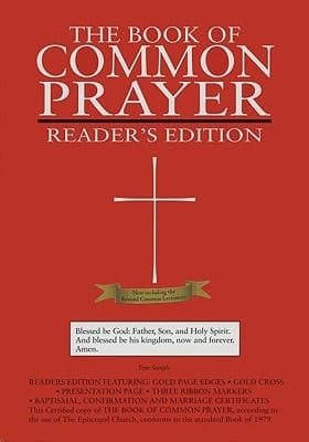 1979 Book of Common Prayer, Reader's Edition, Burgundy Genuine Leather