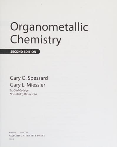 Organometallic Chemistry
