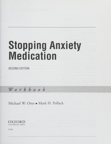 Stopping Anxiety Medication Workbook (Treatments That Work)