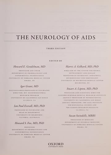 The Neurology of AIDS