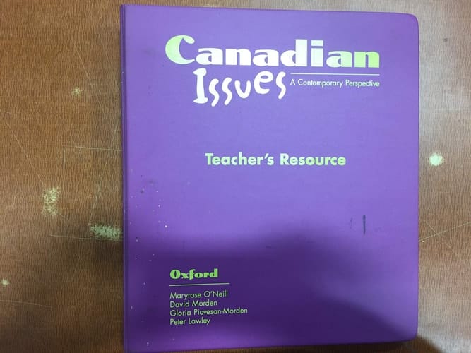Canadian Issues: A Contemporary Perspective: Teacher's Resource