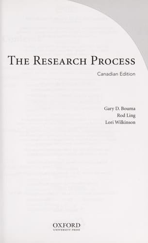 The Research Process: 1/CDN/e