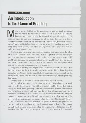 The Language of Texts; Critical Reading and Response