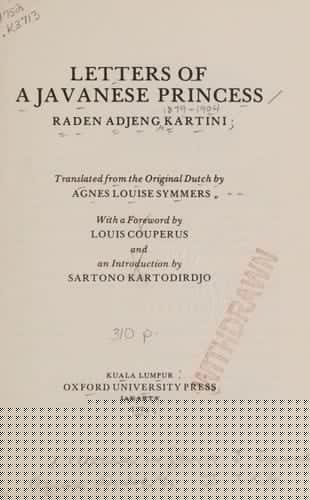 Letters of a Javanese princess (Oxford in Asia paperbacks)