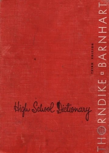 Thorndike & Barnhart High School Dictionary: Third Edition (624214)