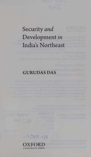 Security and Development in India's Northeast