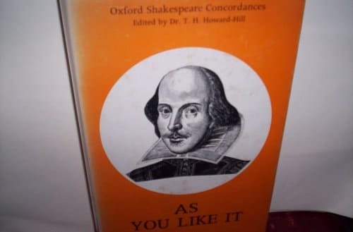 As you like it;: A concordance to the text of the first folio (Oxford Shakespeare concordances)