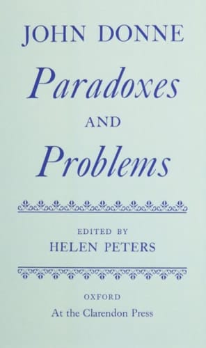 Paradoxes and Problems (|c OET |t Oxford English Texts)