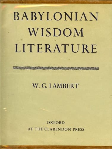 Babylonian Wisdom Literature