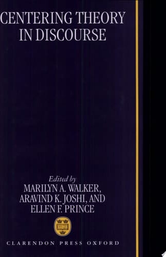 Centering Theory in Discourse