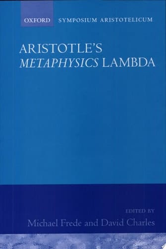 Aristotle's "Metaphysics", "Lambda" (Symposia Aristotelica)