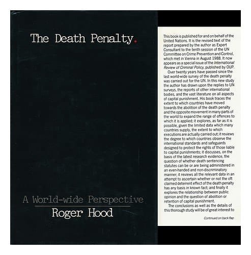 The Death Penalty: A World-wide Perspective