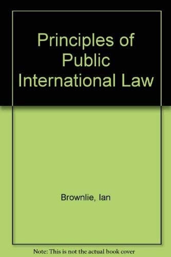 Principles of public international law