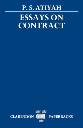 Essays on Contract (Clarendon Paperbacks)