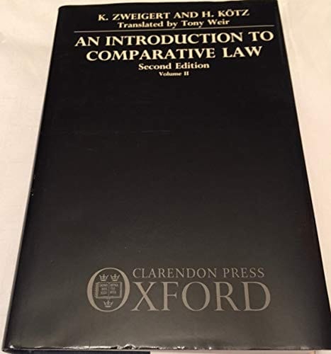 An Introduction to Comparative Law: Volume II: The Institutions of Private Law