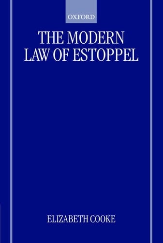 The Modern Law of Estoppel