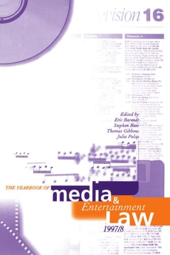 The Yearbook of Media and Entertainment Law: Volume III: 1997/98 (Yearbook of Media & Entertainment Law, 1997-1998)