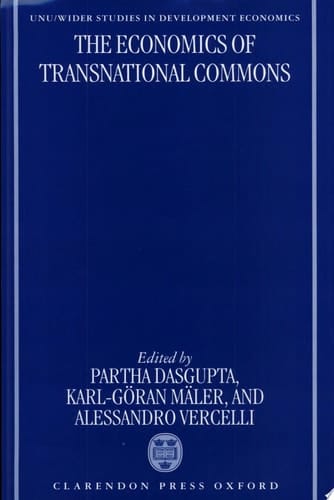 The Economics of Transnational Commons (WIDER Studies in Development Economics)