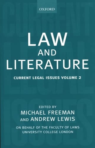 Law and Literature: Current Legal Issues Volume 2 (Current Legal Issues)