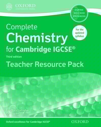 Complete Chemistry for Cambridge IGCSE RG Teacher Resource Pack (Third edition)