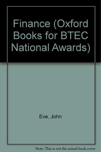 Oxford Books for BTEC National Awards: Finance (Oxford Books for BTEC National Awards)