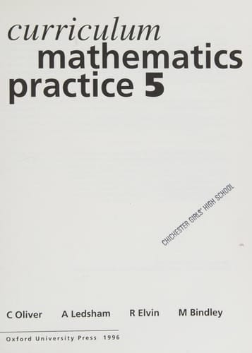 Curriculum Mathematics Practice (Bk.5)