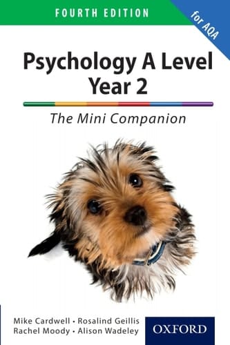 Psychology A Level Year 2: The Mini Companion for AQA (PSYCHOLOGY COMPLETE COMPANION)
