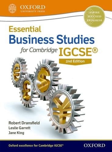 Essential Business Studies for Cambridge IGCSERG Student Book (CIE IGCSE Essential Series)