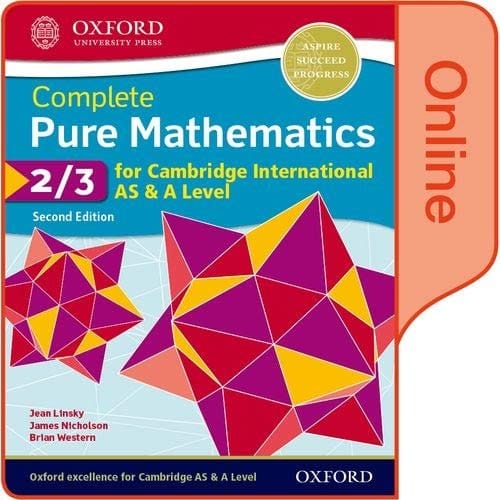 Pure Mathematics 2 & 3 for Cambridge International AS & A Level: Online Student Book