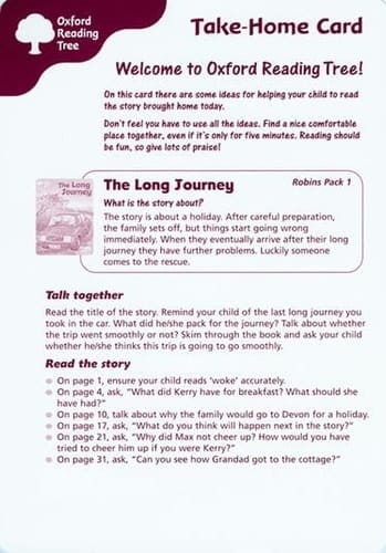 Oxford Reading Tree: Stages 6-10: Robins: Take-home Cards: Pack 1