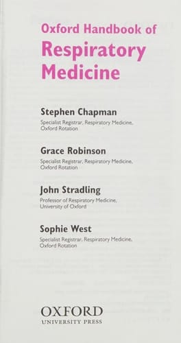 Oxford Handbook of Respiratory Medicine (Oxford Handbooks Series)