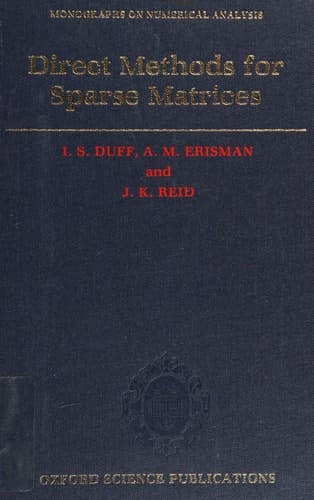Direct Methods for Sparse Matrices (Monographs on Numerical Analysis)