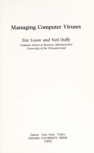 Managing Computer Viruses