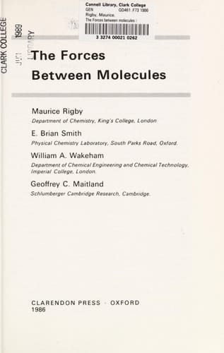 The Forces Between Molecules