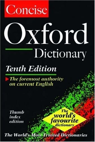 The Concise Oxford English Dictionary: Thumb Indexed