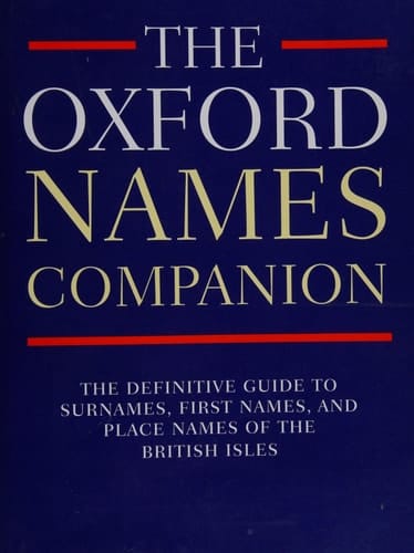 The Oxford Names Companion
