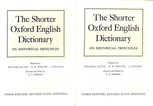 Shorter Oxford English Dictionary