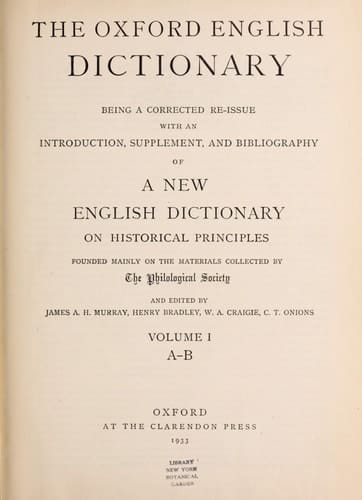 Supplement to the Oxford English Dictionary, H-N