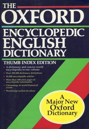 The Oxford Encyclopedic English Dictionary: with thumb index