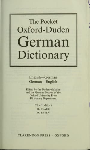 The Pocket Oxford-Duden German Dictionary