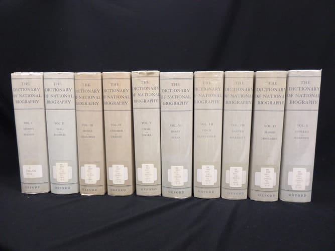 Dictionary of National Biography: From Earliest Times to 1900 Twenty-two volumes (includes 1st supplement)
