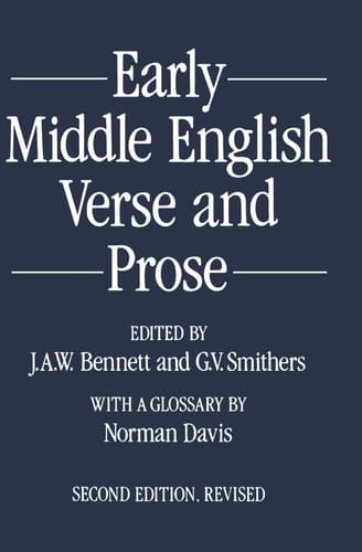 Early Middle English Verse and Prose. 1155-1300