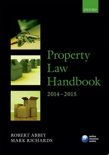 Property Law Handbook 2014-2015 (Blackstone Legal Practice Course Guide)