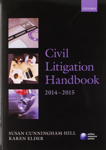 Civil Litigation Handbook 2014-15 (Blackstone Legal Practice Course Guide)