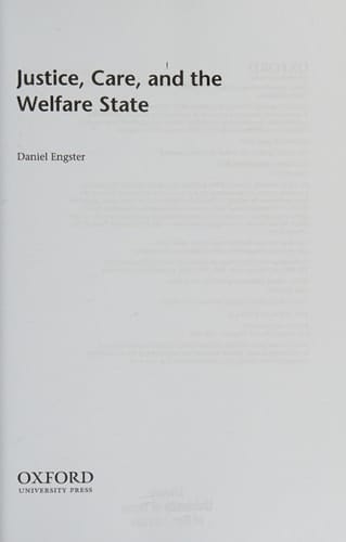 Justice, Care, and the Welfare State
