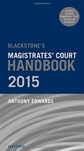 Blackstone's Magistrates' Court Handbook 2015