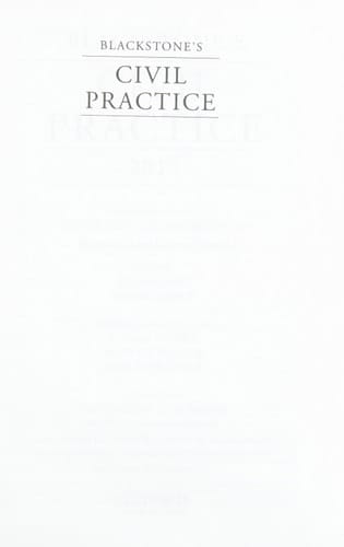 Blackstone's Civil Practice 2015
