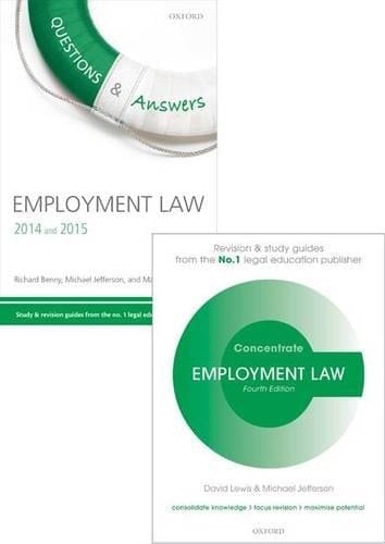 Employment Law Revision Pack 2014: Law revision and study guide (Concentrate)