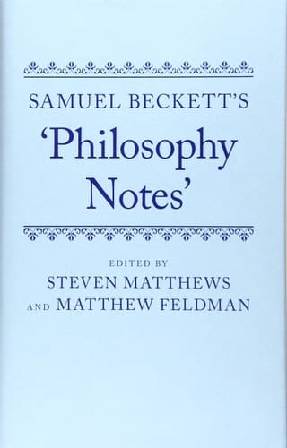 Samuel Beckett's 'Philosophy Notes'