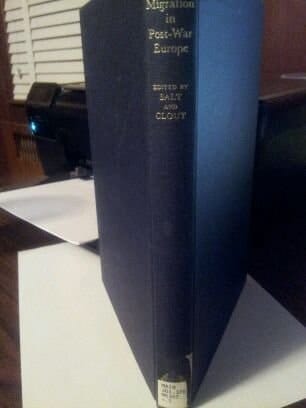 Migration in Post-War Europe: Geographical Essays